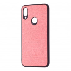 Чехол для Xiaomi Redmi Note 7 Hard Textile розовый