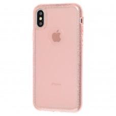 Чехол Usams для iPhone X / Xs Benzo розовый
