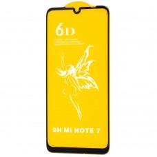 Защитное стекло 6D Premium для Xiaomi Redmi Note 7 черное (OEM)