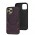 Чохол для iPhone 12/12 Pro MagSafe eco-leather + MagSafe popSocket grape