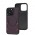 Чохол для iPhone 13 Pro MagSafe eco-leather + MagSafe popSocket grape