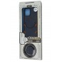 Чохол для iPhone 13 Pro MagSafe eco-leather + MagSafe popSocket midnighte blue