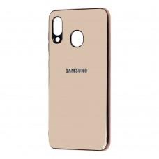 Чехол для Samsung Galaxy A20 / A30 Silicone case (TPU) бежевый