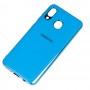 Чехол для Samsung Galaxy A20 / A30 Silicone case (TPU) голубой