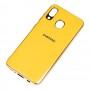 Чохол для Samsung Galaxy A20 / A30 Silicone case (TPU) жовтий