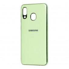 Чехол для Samsung Galaxy A20 / A30 Silicone case (TPU) мятный