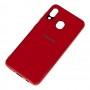 Чохол для Samsung Galaxy A20/A30 Silicone case (TPU) червоний