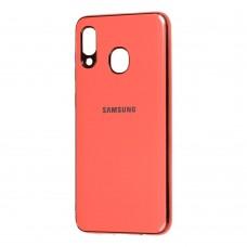Чехол для Samsung Galaxy A20 / A30 Silicone case (TPU) розовый