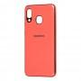 Чохол для Samsung Galaxy A20/A30 Silicone case (TPU) рожевий