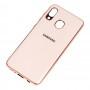 Чохол для Samsung Galaxy A20 / A30 Silicone case (TPU) рожево-золотистий
