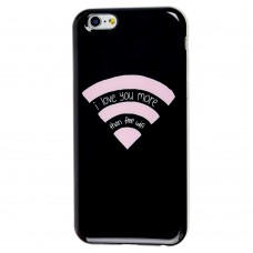 Чохол Wi-Fi для iPhone 6 чорний з рожевим