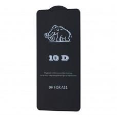 Защитное 10D стекло для Samsung Galaxy A51 (A515) черное (OEM)