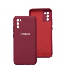 Чехол для Samsung Galaxy A02s / M02s Full camera красный / rose red