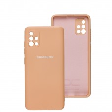 Чехол для Samsung Galaxy A51 (A515) Full camera розовый / cappuccino