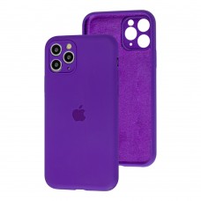 Чехол для iPhone 11 Pro Silicone Slim Full camera purple