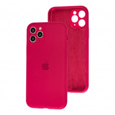 Чехол для iPhone 11 Pro Silicone Slim Full camera rose red