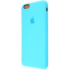 Чехол для iPhone 7 Silicone case голубой