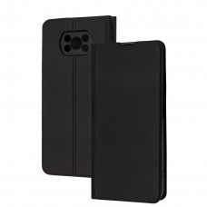 Чехол книга Fibra для Xiaomi Poco X3 / X3 Pro черный