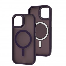 Чохол для iPhone 15 Space color MagSafe фіолетовий