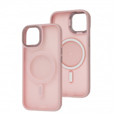 Чохол для iPhone 15 Space color MagSafe рожевий
