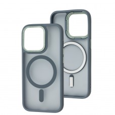 Чехол для iPhone 15 Pro Space color MagSafe серый