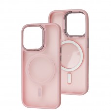 Чехол для iPhone 15 Pro Space color MagSafe розовый