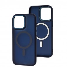 Чохол для iPhone 15 Pro Max Space color MagSafe синій