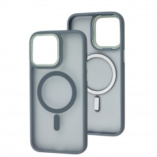 Чохол для iPhone 15 Pro Max Space color MagSafe сірий