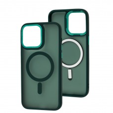 Чохол для iPhone 15 Pro Max Space color MagSafe зелений
