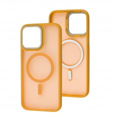 Чохол для iPhone 15 Pro Max Space color MagSafe жовтий