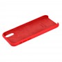 Чохол Silicone для iPhone X / Xs Premium case red raspberry