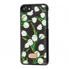 Чохол Dolce для iPhone 7/8 з табличкою тюльпани білі