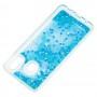 Чохол для Samsung Galaxy A20 / A30 Блискучі вода "дельфін синій"