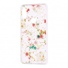 Чехол для Xiaomi Redmi Note 6 Pro Flowers Confetti "полевые цветы"