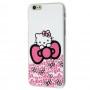 Чохол стрази для iPhone 6 Hello Kitty бантик