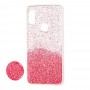 Чехол для Xiaomi Redmi Note 6 Pro Fashion блестки + popsocket "розовый"