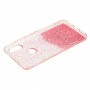 Чохол для Xiaomi Redmi Note 6 Pro Fashion блискітки + popsocket "рожевий"