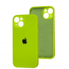 Чохол для iPhone 14 Square Full camera neon green