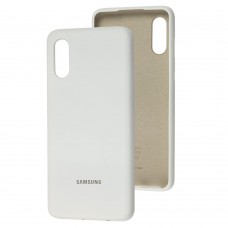 Чехол для Samsung Galaxy A02 (A022) Silicone Full белый