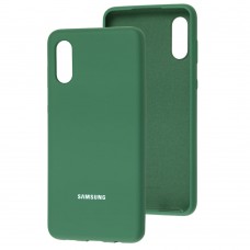 Чехол для Samsung Galaxy A02 (A022) Silicone Full зеленый / pine green