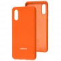 Чехол для Samsung Galaxy A02 (A022) Silicone Full оранжевый