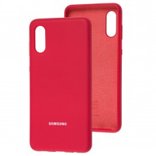 Чохол для Samsung Galaxy A02 (A022) Silicone Full червоний / rose red