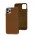 Чехол для iPhone 11 Pro Max Leather classic Full brown