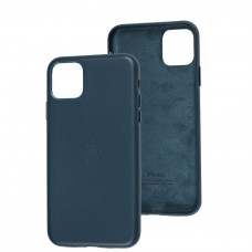 Чохол для iPhone 11 Pro Max Leather classic Full indigo blue