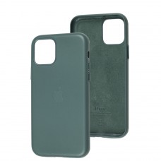 Чехол для iPhone 11 Pro Leather classic Full pine green