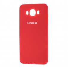 Чехол для Samsung J7 2016 (J710) Silicone Full красный