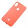 Чехол для Xiaomi Redmi Note 6 Pro Silicone cover оранжевый