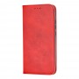 Чехол книжка для Xiaomi Redmi 7 Black magnet красный