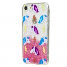 Чохол Chic Kawair для iPhone 7/8 рожеві конячки
