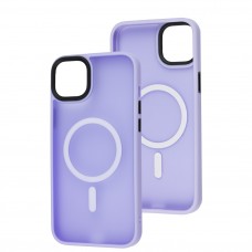 Чохол для iPhone 14 Plus WAVE Matte Colorful MagSafe light purple
